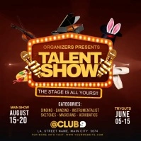 talent show Publicação no Instagram template