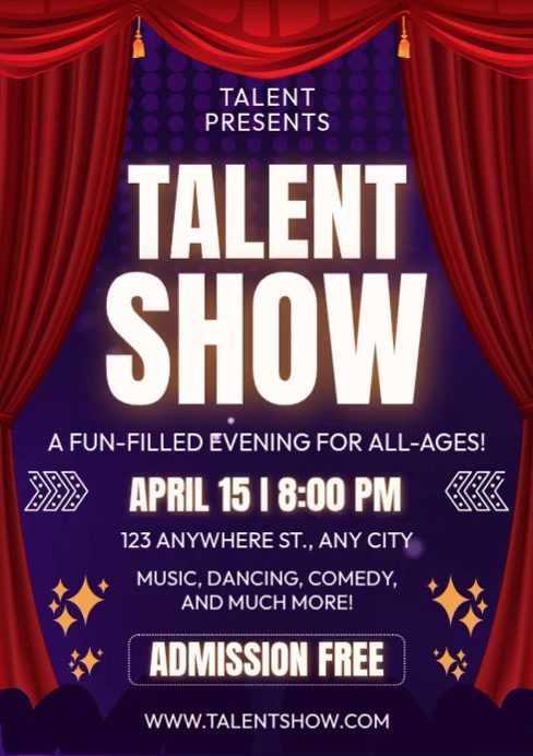 Talent Show Event Template | PosterMyWall