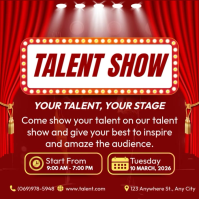Talent Show Event Instagram-bericht template