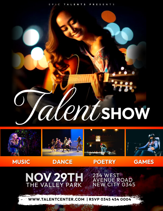 Image 6 for Talent Show Flyer Template