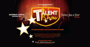 Talent Show Facebook Shared Image template