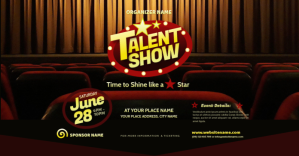 Talent Show Facebook Shared Image template