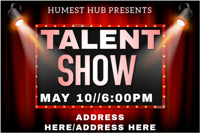 Talent Show Flyer Template | PosterMyWall