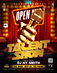 Talent Show Flyer Poster/Wandzeitung template