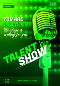 Talent show Flyer A3 template