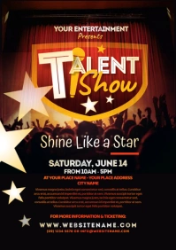 Talent Show Flyer A4 template