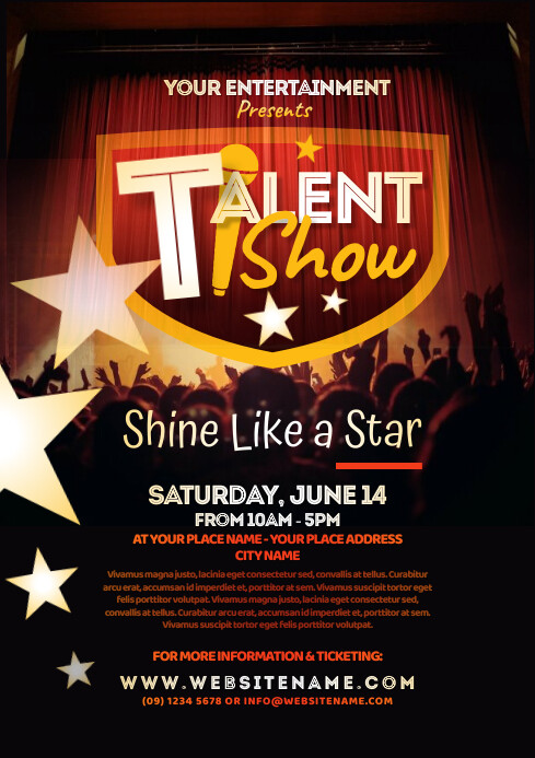 Image 4 for Talent Show Flyer Template