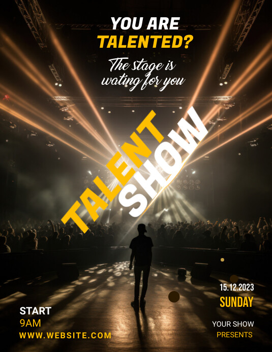 Talent show Flyer Template PosterMyWall