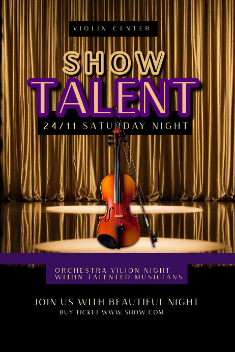 Image 2 for Talent Show Flyer Template