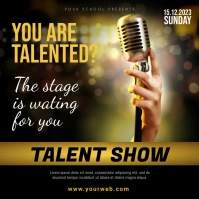 Talent show Instagram post template