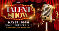 Talent Show Night Banner Изображение, которым поделились на Facebook template