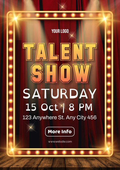 Copy of Talent show night party invitation flyers | PosterMyWall