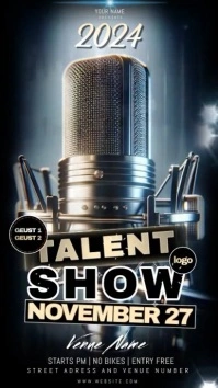 TALENT SHOW POSTER 2024 DESIGN TEMPLATE Instagram Story