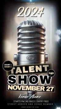 TALENT SHOW POSTER 2024 DESIGN TEMPLATE Instagram na Kuwento