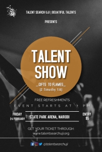 Talent Show Poster Flyer Template PosterMyWall talent-show-poster-flyer-template-postermywall