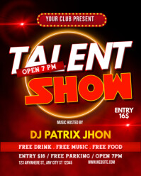 talent show poster Instagram Portrait template