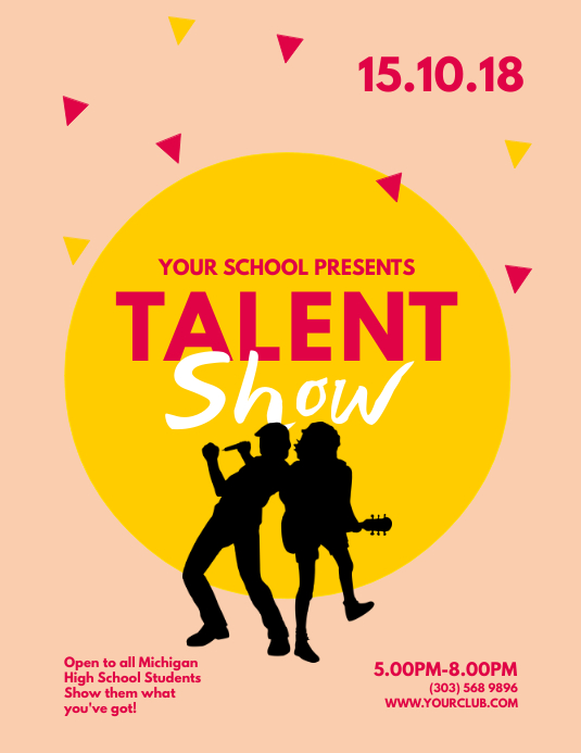 Copy of Talent Show Flyer Template PosterMyWall