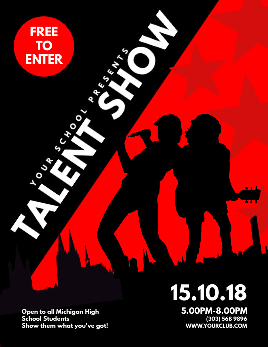 Talent Show Free Blog Header Templates | PosterMyWall