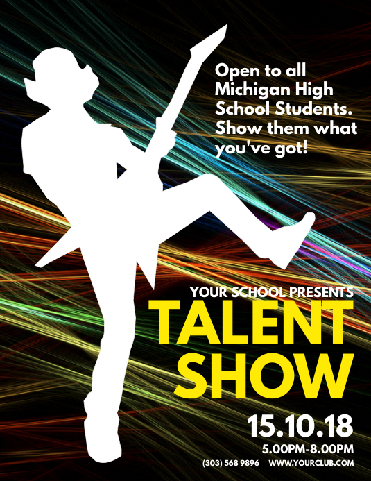 Talent Show Flyer Template PosterMyWall Talent Show Flyer Template PosterMyWall