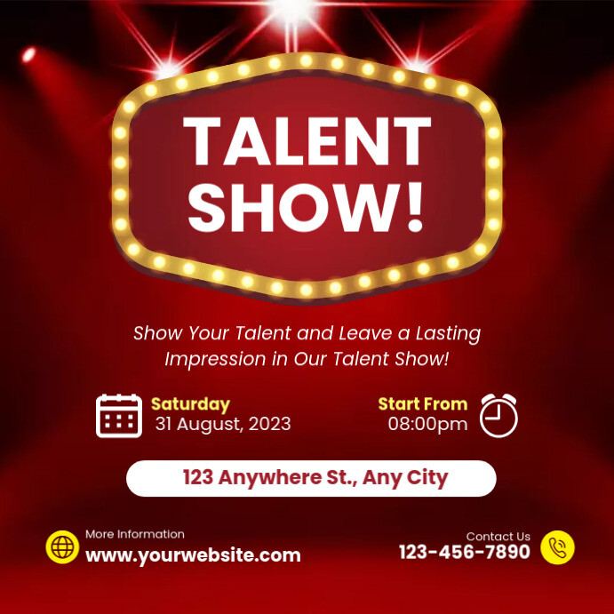 Copy of talent show template | PosterMyWall