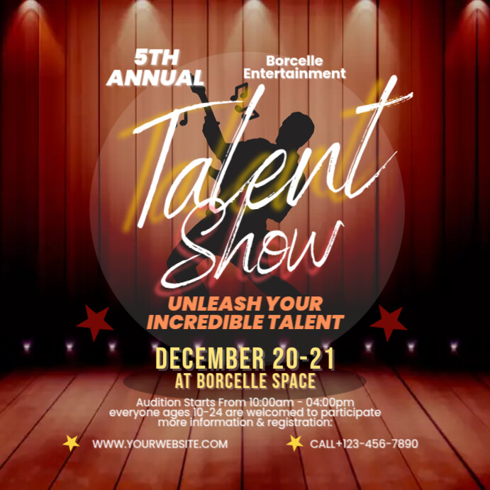 Copy of talent show template | PosterMyWall