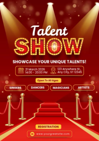 Talent Show Template A4