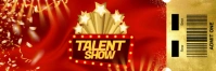 Talent Show Ticket Banner 2' × 6' template