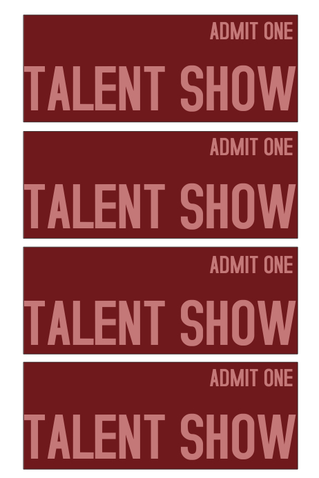Talent Show ticket template PosterMyWall Talent Show ticket template PosterMyWall