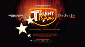 Talent Show Twitter Post Wpis na Twittera template