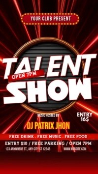 Talent show video Reel Instagram template