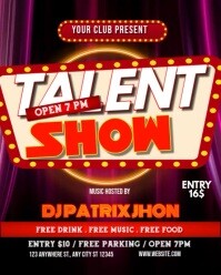 Talent show video Instagram Portrait template