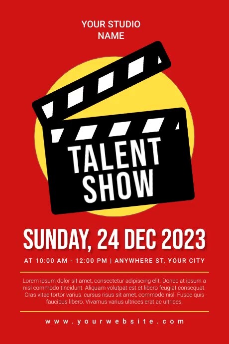 Talent Show2 Template PosterMyWall talent-show2-template-postermywall