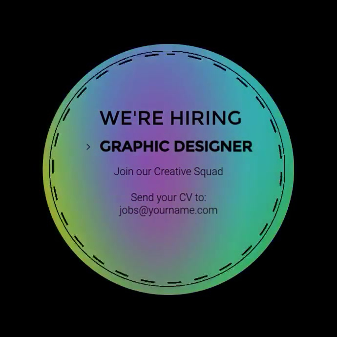 Job. Post Creative Frame talented graphic designer job post Template | PosterMyWall
