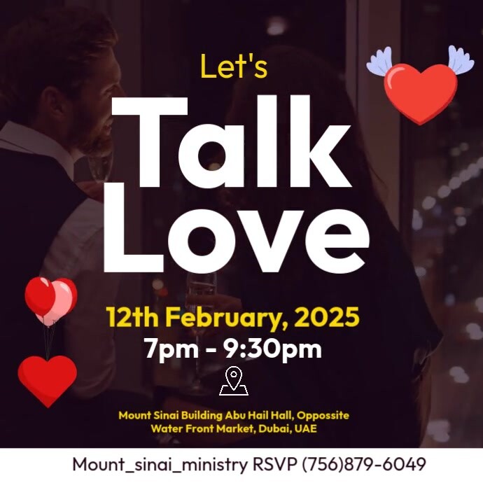 Talk Love Event Instagram 帖子 template