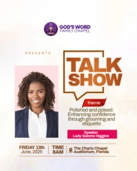 talk show Instagram Portrait template