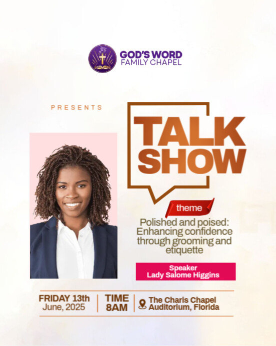 talk show Instagram Portrait template