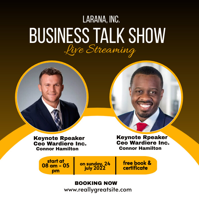 Talk Show Event Flyer Template | PosterMyWall