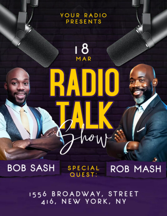Talk Show Flyer Template | PosterMyWall