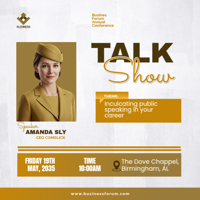 Talk show flyer design Templat | PosterMyWall