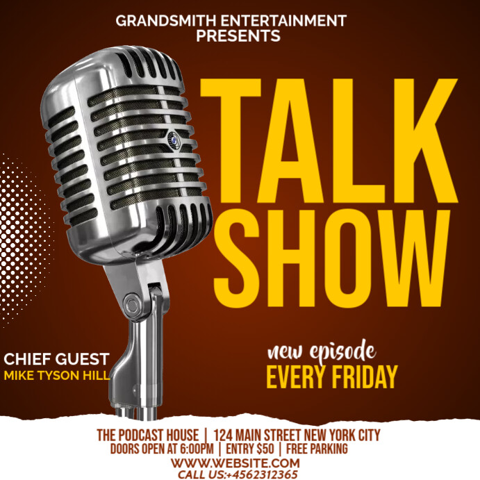 Copy Of Talk Show Flyer Poster PosterMyWall copy-of-talk-show-flyer-poster-postermywall