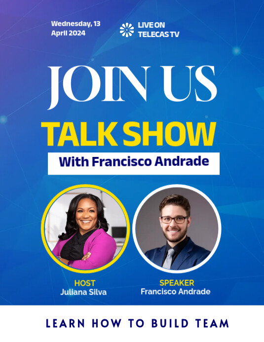 Plantilla de Talk Show Flyer Template | PosterMyWall