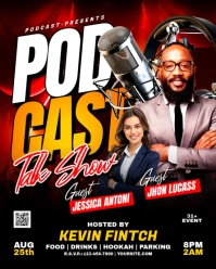 Talk Show Podcast Instagram Portrait template