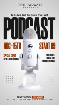 Talk Show Podcast Instagram Story template