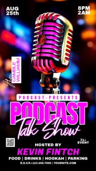 Talk Show Podcast Instagram Story template