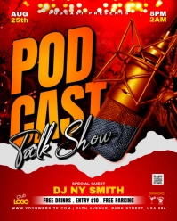 Talk Show Podcast Instagram Portrait template