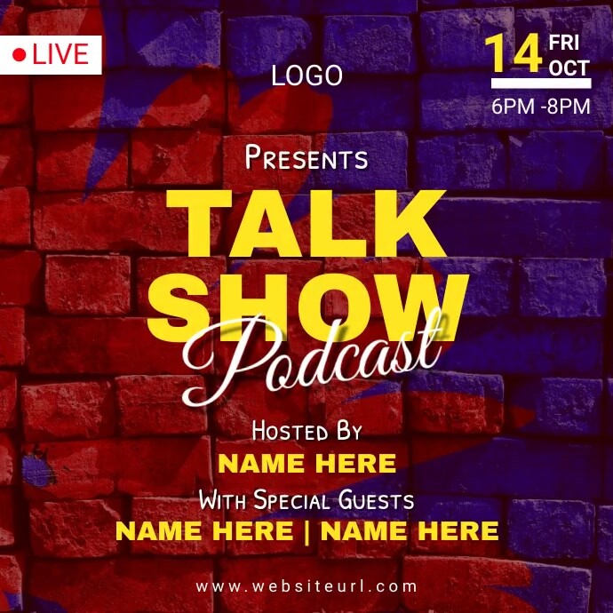 Talk Show Poster Template | PosterMyWall