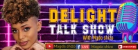 talk show poster Facebook Cover Photo template