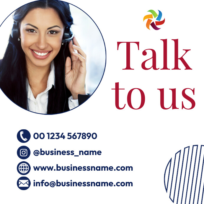 talk to us template Instagram Post