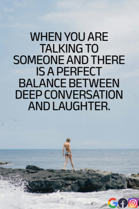 TALKING AND CONVERSATION QUOTE TEMPLATE Poster