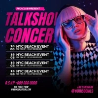 Talkshow Concert Instagram Post template
